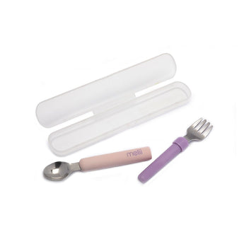 Melii Kids Portable Detachable Spoon & Fork Set With Case | On The Go Cutlery - My Little Thieves