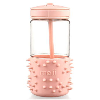 Melii Spikey Kids Water Bottle | Sensory Fidget Sleeve Straw Bottle - My Little Thieves