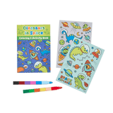 Mini Traveler Coloring & Activity Kit - Dinosaurs in Space - My Little Thieves