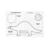 Mini Traveler Coloring & Activity Kit - Dinosaurs in Space - My Little Thieves