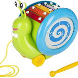 Musical Snail Pull Along Toy - My Little Thieves