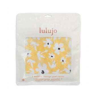 Muslin Change Pad Cover - Yellow Wildflowers - My Little Thieves