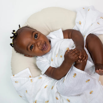 Muslin Swaddle - Bees - My Little Thieves
