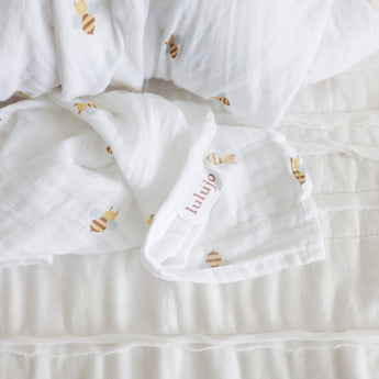 Muslin Swaddle - Bumbling Bee - My Little Thieves
