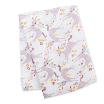 Muslin Swaddle - Modern Unicorn - My Little Thieves