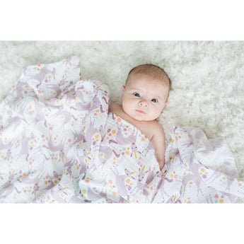 Muslin Swaddle - Modern Unicorn - My Little Thieves