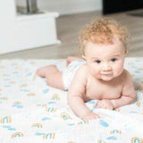 Muslin Swaddle - Rainbow Sky - My Little Thieves