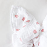 Muslin Swaddle - Strawberries - My Little Thieves