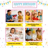 My Little Thieves Birthday Stamps Card Making Kit | Kids - My Little Thieves