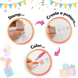 My Little Thieves Birthday Stamps Card Making Kit | Kids - My Little Thieves