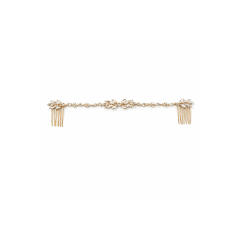 My Little Thieves Crystal Leaf Double Comb Gold | Kids Accessory - My Little Thieves