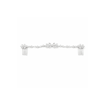 My Little Thieves Crystal Leaf Double Comb Silver | Kids Accessory - My Little Thieves