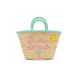 My Little Thieves Kids Beach Bag La Vie Est Belle Mint Trim - My Little Thieves