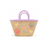 My Little Thieves Kids Beach Bag Sea Treasure Lavender Trim - My Little Thieves