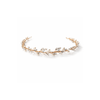 My Little Thieves Pearl Leaf Tiara Headband Gold | Kids Princess - My Little Thieves