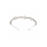 My Little Thieves Pearl Leaf Tiara Headband Silver | Kids Princess - My Little Thieves
