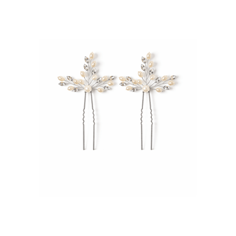 My Little Thieves Pearl Silver Hair Pin Set | Special Occasion - My Little Thieves