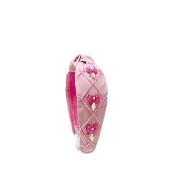 My Little Thieves Pink Bow Pearl Girls Headband | Kids - My Little Thieves