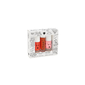 Nailmatic Kids Amazing Trip Set | 2 Nail Polishes + 1 Lip Gloss Gift - My Little Thieves