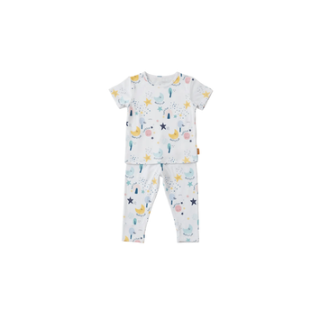Nohm Amara Kids Short Sleeve Bamboo Pyjama | Soft Sleepwear - My Little Thieves