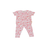 Nohm Amira Girls Short Sleeve Bamboo Pyjama Set | Princess Sleepwear - My Little Thieves