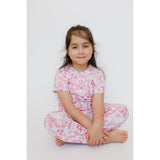 Nohm Amira Girls Short Sleeve Bamboo Pyjama Set | Princess Sleepwear - My Little Thieves