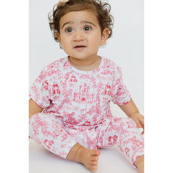 Nohm Amira Girls Short Sleeve Bamboo Pyjama Set | Princess Sleepwear - My Little Thieves
