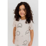 Nohm Sobh Short Sleeve Kids Bamboo Pyjama | Comfortable Sleepwear - My Little Thieves