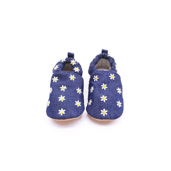 Non - Slip Morgedan’s Moccasins for Toddlers - Denim - My Little Thieves