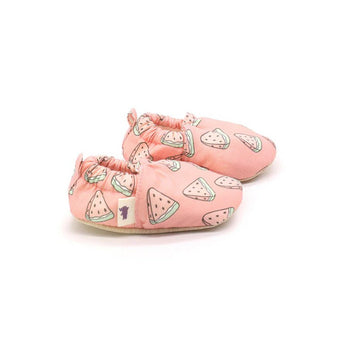 Non - Slip Morgedan’s Moccasins for Toddlers - Watermelon - My Little Thieves