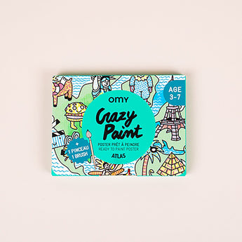 Omy Crazy Paint Kawaii & Atlas Ready To Paint Posters For Kids | Activity Books - My Little Thieves