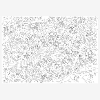 Omy Eco Friendly Kids' Colouring Posters | Fun Animal & Jungle Designs - My Little Thieves