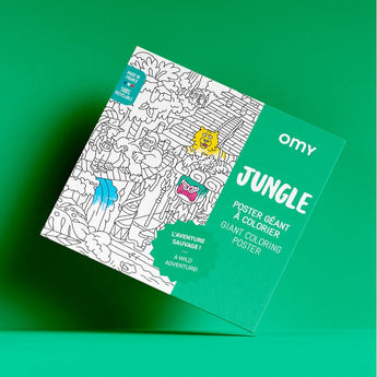 Omy Eco Friendly Kids' Colouring Posters | Fun Animal & Jungle Designs - My Little Thieves