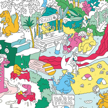 Omy Eco Friendly Kids' Colouring Posters | Fun Animal & Jungle Designs - My Little Thieves