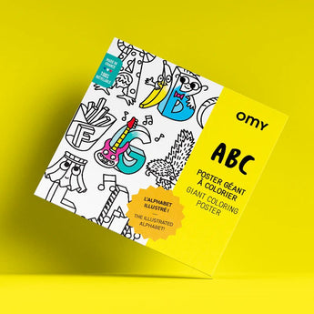 Omy Eco Friendly Kids' Colouring Posters | Fun Animal & Jungle Designs - My Little Thieves