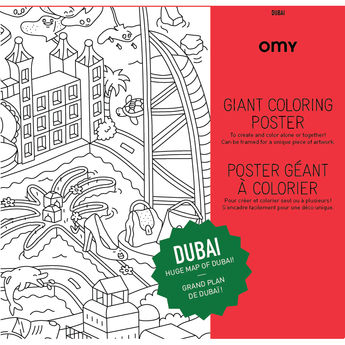 Omy Eco Friendly Kids' Colouring Posters | Fun Animal & Jungle Designs - My Little Thieves