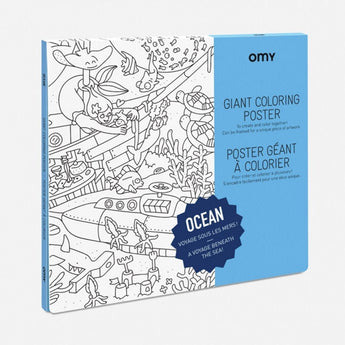 Omy Eco Friendly Kids' Colouring Posters | Fun Animal & Jungle Designs - My Little Thieves