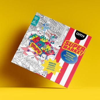 Omy Eco Friendly Kids' Colouring Posters | Fun Animal & Jungle Designs - My Little Thieves