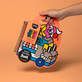 Omy Eco Friendly Sticker & Activity Book For Kids | Neon & Holographic Fun - My Little Thieves