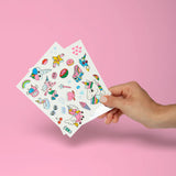 Omy Kids' Temporary Tattoos | Fun Dinosaur & Glow In The Dark Designs - My Little Thieves