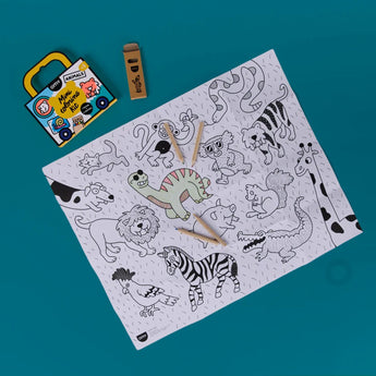 Omy Mini Coloring Kit For Kids | Eco Friendly Handmade Creative Gift - My Little Thieves