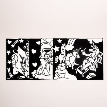 Omy Velvet Colouring Set | Kawaii Themed Creative Art For Kids - My Little Thieves