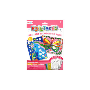 Ooly Foil Tastic Foil Art & Colouring Fun | Whimsical World 36 Piece Set - My Little Thieves
