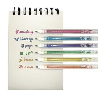 Ooly Yummy Yummy Scented Neon Gel Pens Set Of 6 | Fruity Scented Fun - My Little Thieves