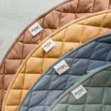 Organic Soft Baby Play Mat and Storage Bag – Dusty Blue - My Little Thieves