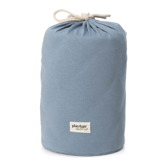 Organic Soft Baby Play Mat and Storage Bag – Dusty Blue - My Little Thieves