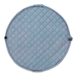 Organic Soft Baby Play Mat and Storage Bag – Dusty Blue - My Little Thieves