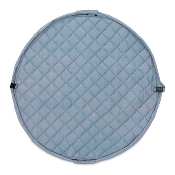 Organic Soft Baby Play Mat and Storage Bag – Dusty Blue - My Little Thieves