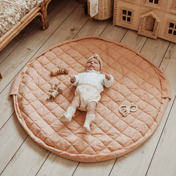 Organic Soft Baby Play Mat and Storage Bag – Fleuri - My Little Thieves