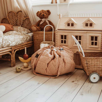 Organic Soft Baby Play Mat and Storage Bag – Fleuri - My Little Thieves